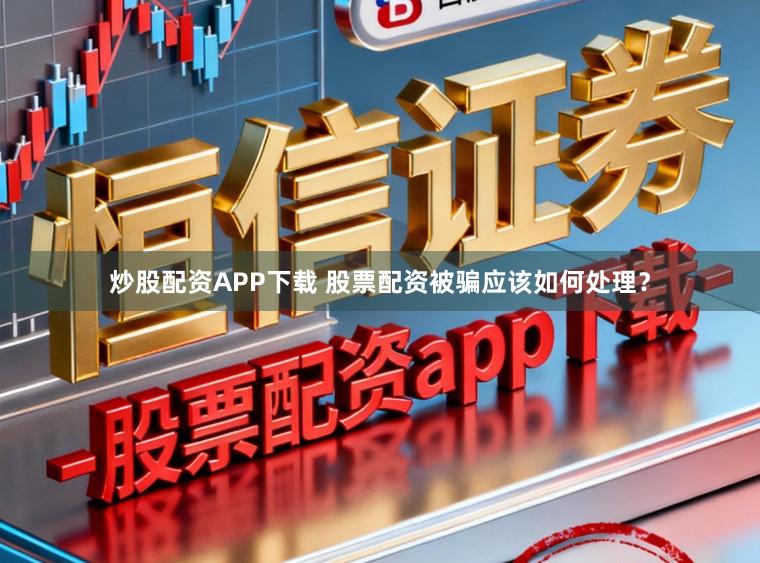 炒股配资APP下载 股票配资被骗应该如何处理？